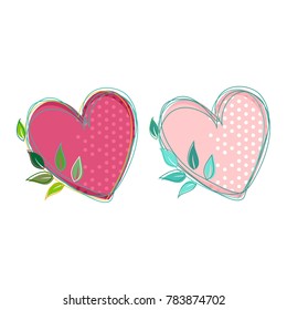 cute heart with twigs