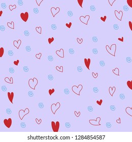 cute heart vector background.