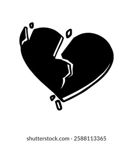 Cute Heartbreak Hand Drawing Illustration
