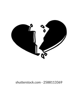 Cute Heartbreak Hand Drawing Illustration
