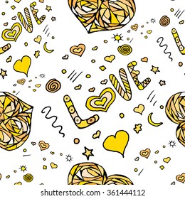 Cute hearts background