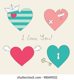 Cute hearts collection