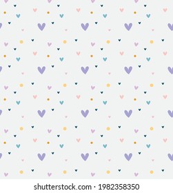 cute hearts decorative pattern layout