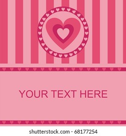 cute hearts frame