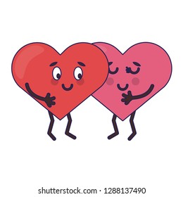 cute hearts in love cartoons