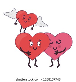 Cute Heart Cartoon Stock Vector (Royalty Free) 1288141108