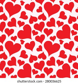 Cute hearts seamless background