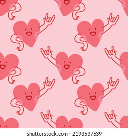 corazones bonitos diseño de patrones sin fisuras vector para papel de envoltura valentina