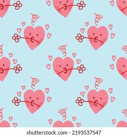corazones bonitos diseño de patrones sin fisuras vector para papel de envoltura valentina