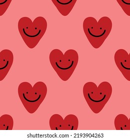 corazones bonitos diseño de patrones sin fisuras vector para papel de envoltura valentina