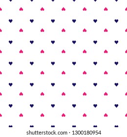 Cute hearts seamless vector pattern. Valentine's Day.Design template for wallpaper,fabric,wrapping,textile