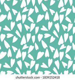 Cute hearts vector seamless pattern