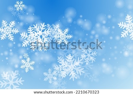 Similar – Image, Stock Photo Heavy snowfall and a smoking chimney