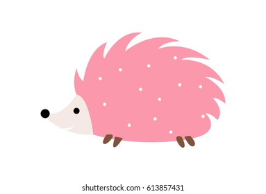 Cute Hedge Dog. Vector Illustration . Isolated on white background.