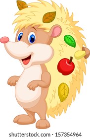 Cute hedgehog cartoon