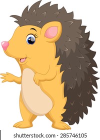 Cute hedgehog cartoon