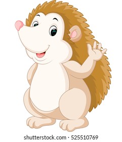 Cute hedgehog cartoon