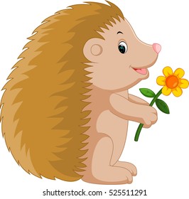 Cute hedgehog cartoon