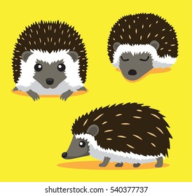 Cute Hedgehog Cartoon Vector Illustration