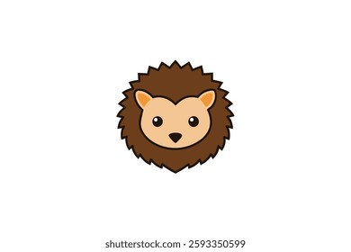 A Cute hedgehog head vector illustration