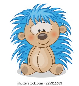 Cute Hedgehog isolated on a white background 