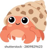 Cute Hermit Crab Beach Summer design