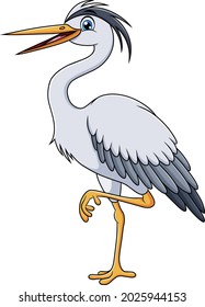Cute Herons cartoon vector illustration