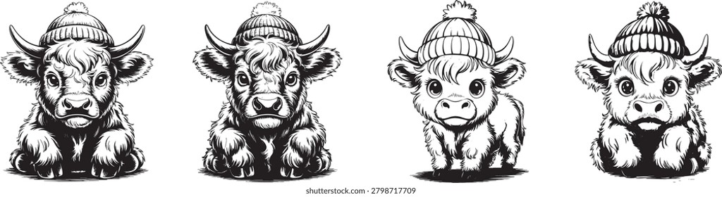 Cute Highland Calf Collection