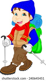 cute hiker boy
