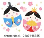 Cute Hina dolls for Hinamatsuri