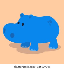 Cute hippo