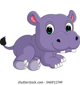 Cute hippo