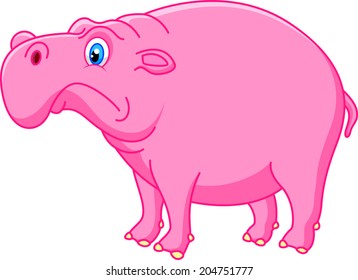 Cute hippo cartoon