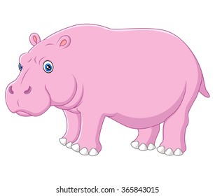 Cute hippo cartoon