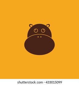 Cute hippo Face