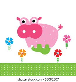 cute hippo garden
