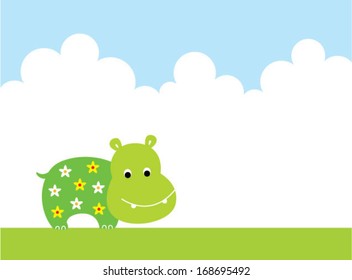 cute hippo holiday