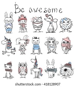 Animales de hipster