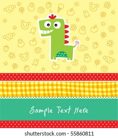 cute holiday dinosaur