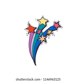 Cute holiday illustration. Vector  Decorative elements for party. Pencil's drawing. 