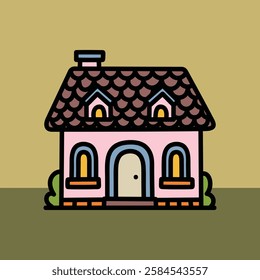 Cute Home Doodle No. 08