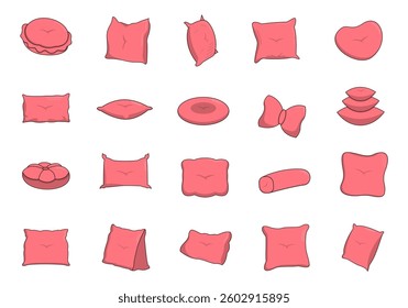Cute Home Pillow Element Set