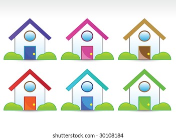 Cute home/house icon set