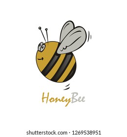 Cute honey bee