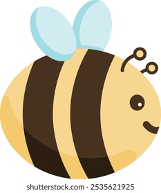 cute honey bee character fly honeybee sweet