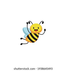 Cute honey bee mascot design