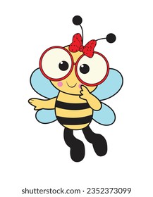 Dibujo de vectores de abeja de miel