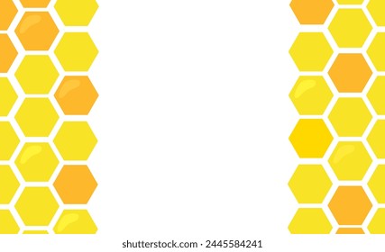 Cute honey combo illustration background material