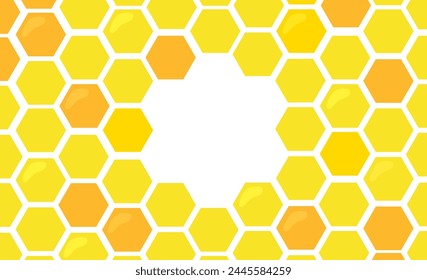 Cute honey combo illustration background material