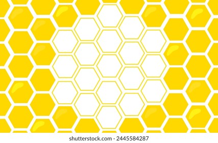 Cute honey combo illustration background material